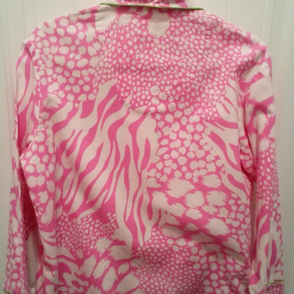 Victoria's Secret 2 piece flannel set Pink/white Size med #0507 - Picture 14 of 15